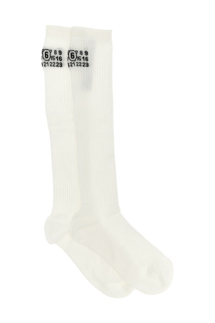 'Bootleg' socks White