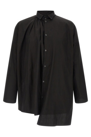 'Collar Gather Double B' shirt Black