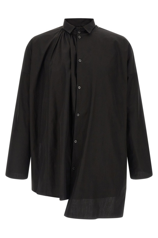 'Collar Gather Double B' shirt Black