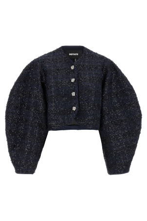 'Bouclé Short' blazer Blue
