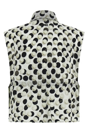 Polka dot crop top Multicolor