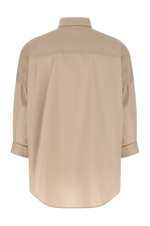 'Shiny Trim' shirt Beige