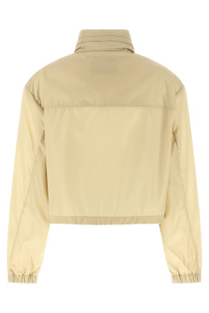 Re-Nylon cropped jacket Beige