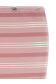 Striped piqué skirt Pink