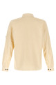 Ribbed velvet overshirt Beige