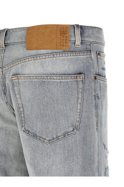 Used effect jeans BLUE
