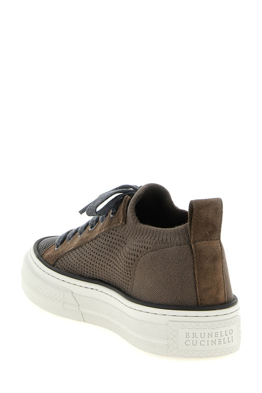 Monile knit sneakers Brown