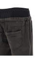 Faded American fleece joggers Black