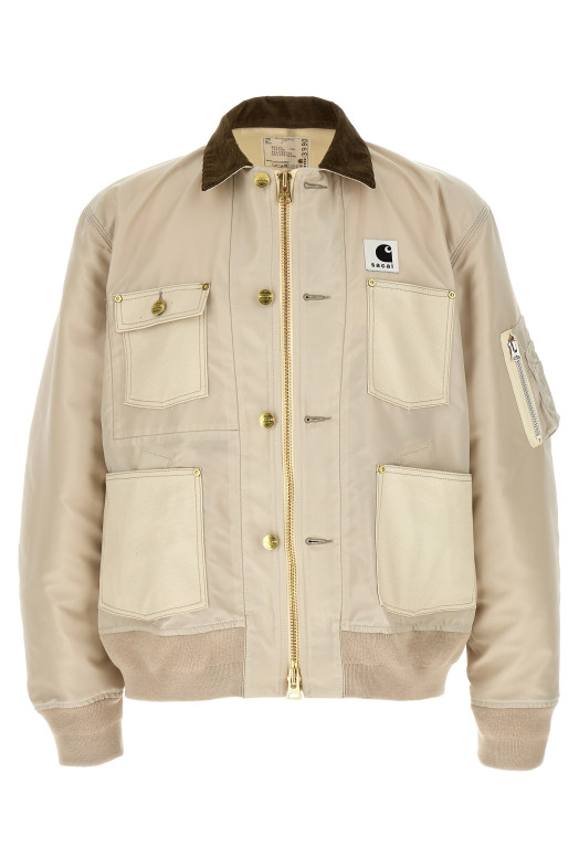 Sacai x Carhartt WIP 'Duck' jacket Beige