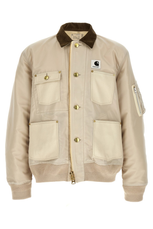 Sacai x Carhartt WIP 'Duck' jacket Beige