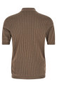 Operated ribbed shirt Brown