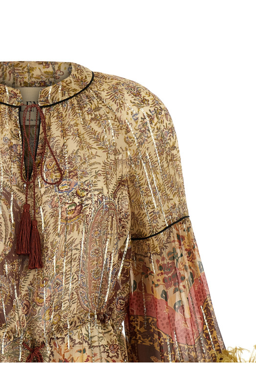 Valentino Garavani 'Voyage Imaginaire Paisley' top Multicolor