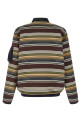 'Horizontal Stripe' blouson Brown