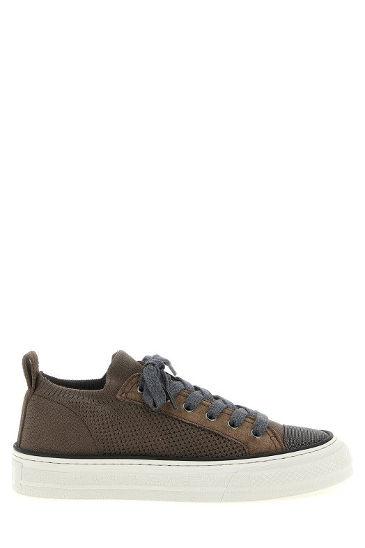 Monile knit sneakers Brown