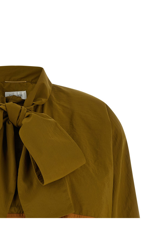 Color-block anorak Green