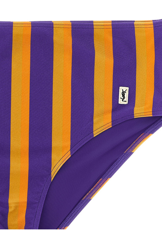 Striped bikini briefs Multicolor