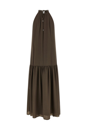 'Punto Luce' georgette dress Brown
