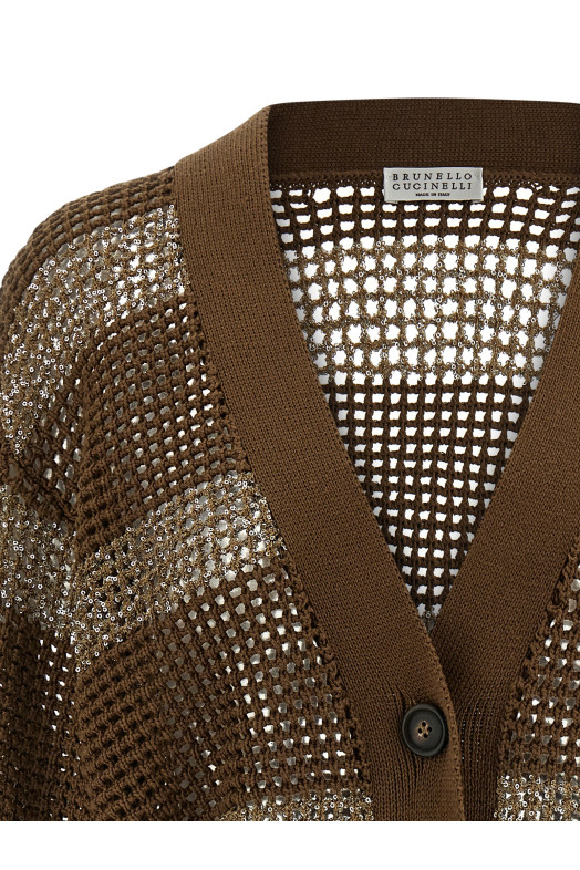 ‘Dazzling Stripes’ cardigan Brown