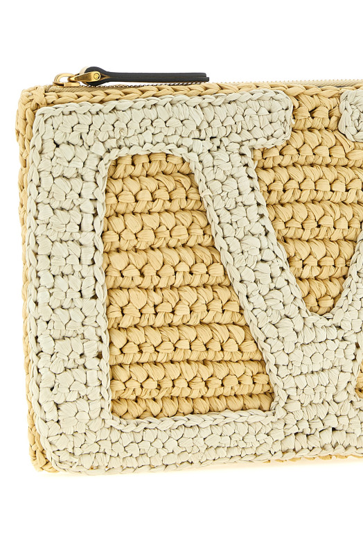 ValentinoGaravani 'VivaSuperstar Crochet' clutch bag Beige