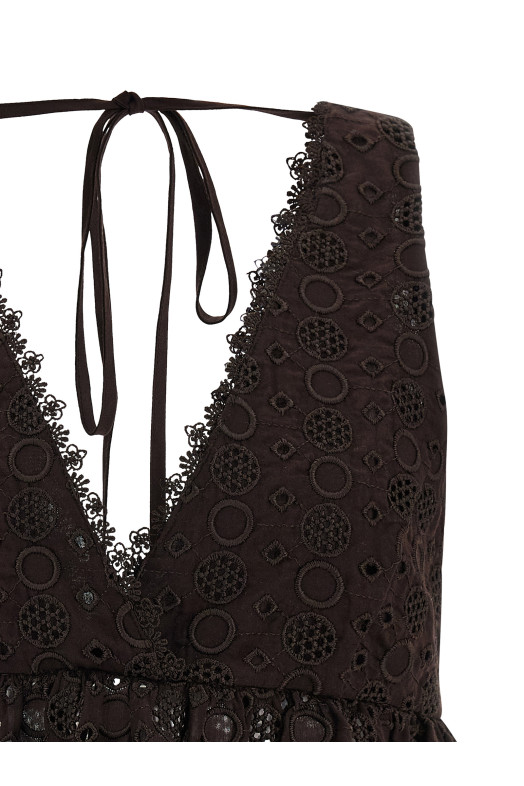 'Kiersten' top Brown