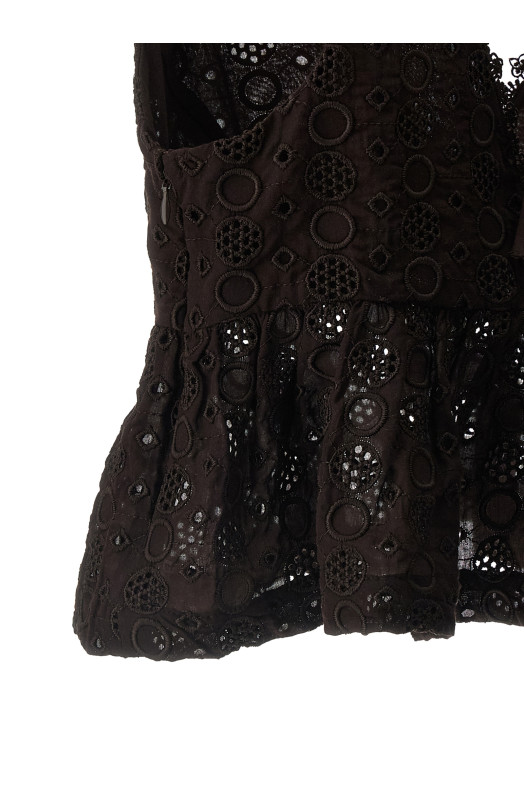 'Kiersten' top Brown