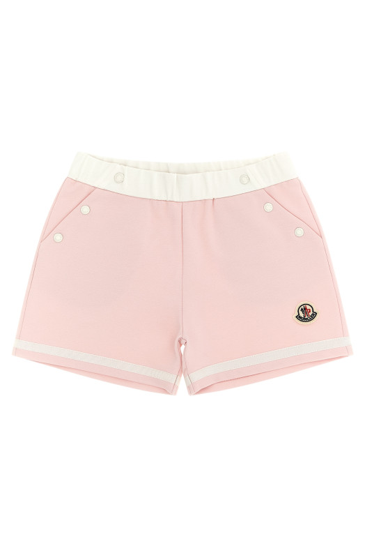 Cotton viscose bermuda shorts Pink