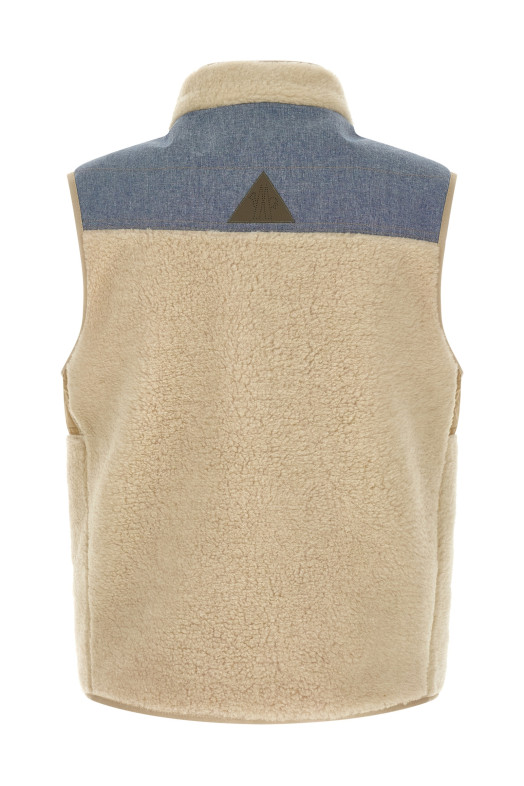 Teddy & Chambray vest  Multicolor