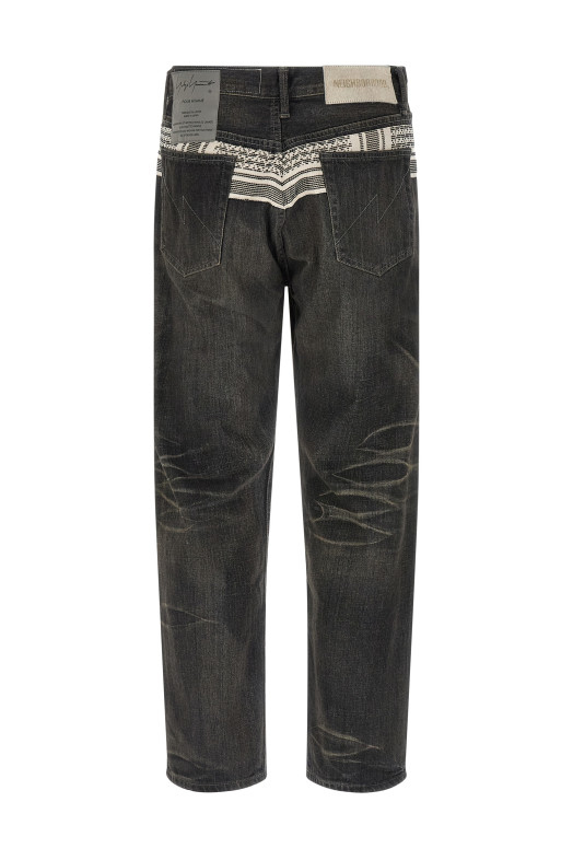 Yohji Yamamoto 'Savege denim' jeans × NH  Black