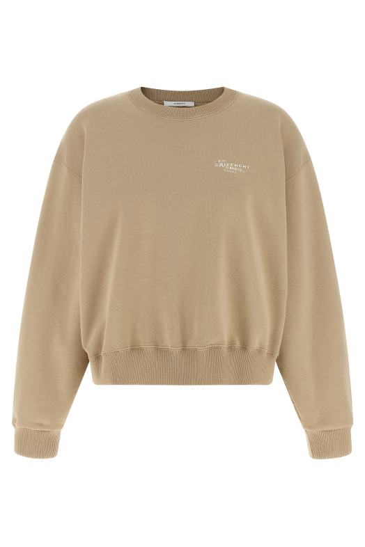 'Logo stamp' sweatshirt Beige