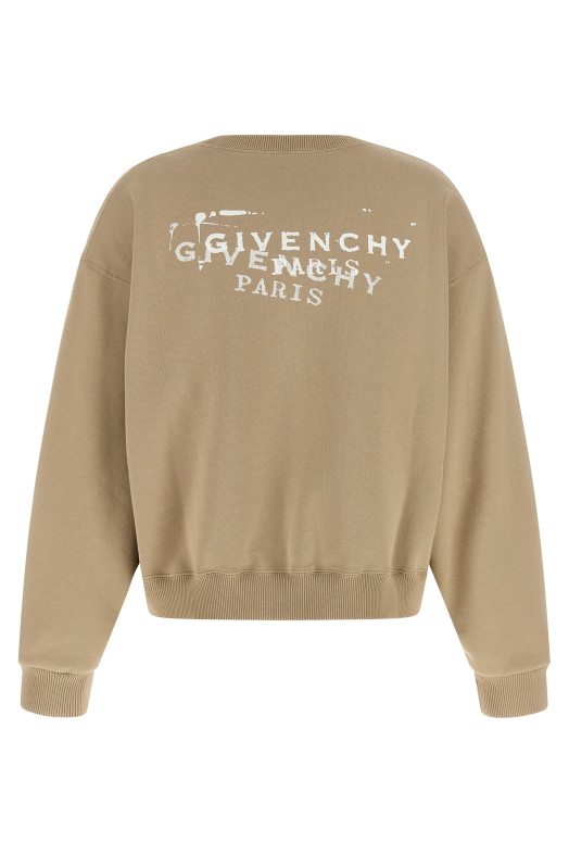 'Logo stamp' sweatshirt Beige