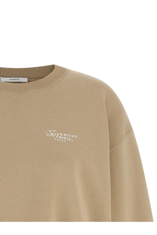'Logo stamp' sweatshirt Beige