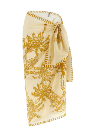 'Jungle' sarong skirt Beige