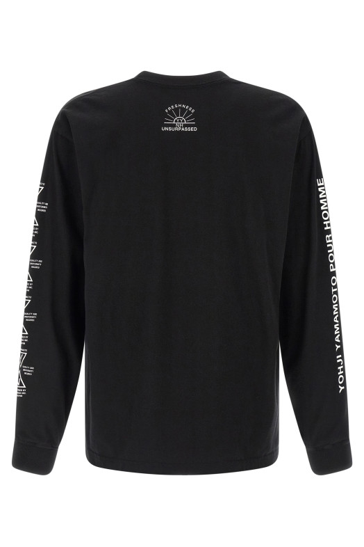 Yohji Yamamoto × NH 'LS TEE' T-shirt  Black