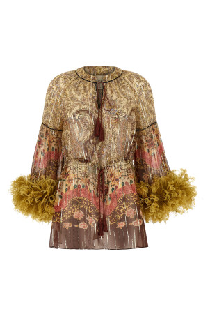 Valentino Garavani 'Voyage Imaginaire Paisley' top Multicolor