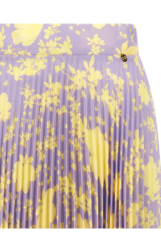 Pleated skirt Purple