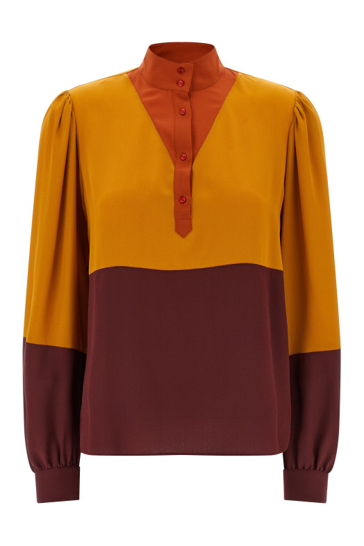 Color-block blouse Multicolor