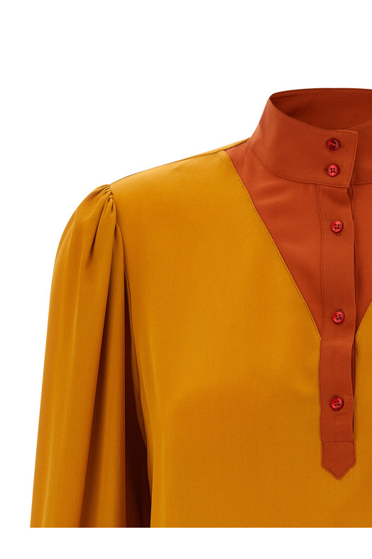 Color-block blouse Multicolor