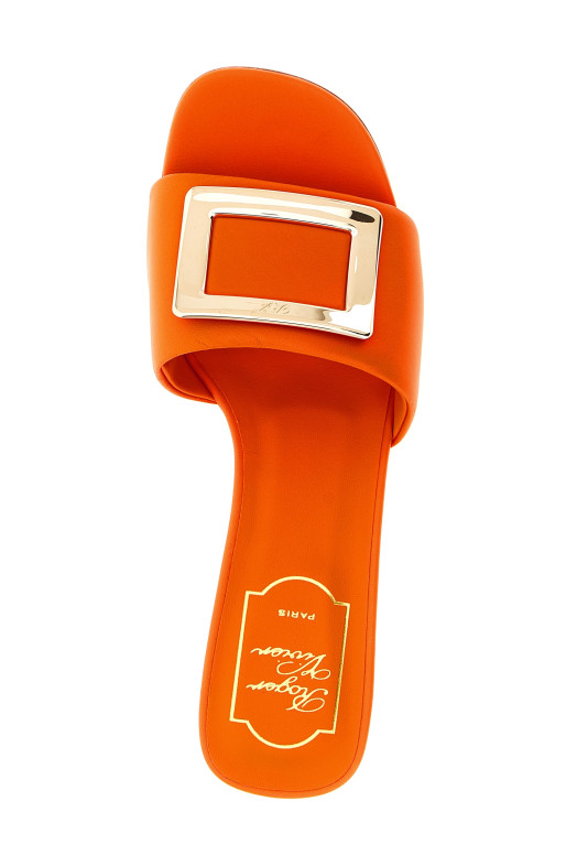 'Belle Vivier' slides orange