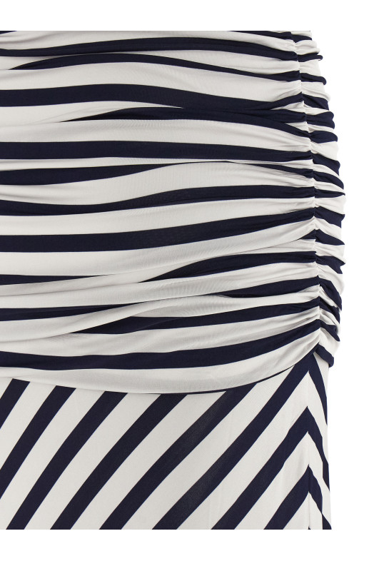 'Navy Stripe Jersey Maxi' dress Blue