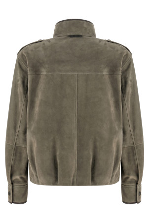 Couture suede jacket Gray