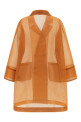 See-through coat orange