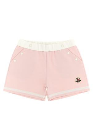 Cotton viscose bermuda shorts Pink