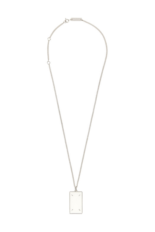 'Four Stitches' necklace Silver