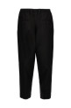 Tropical wool crop pants Black