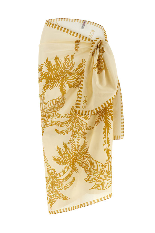 'Jungle' sarong skirt Beige