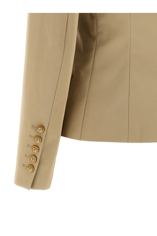Double-breasted blazer Beige