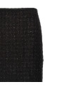 Maxi bouclé skirt Black