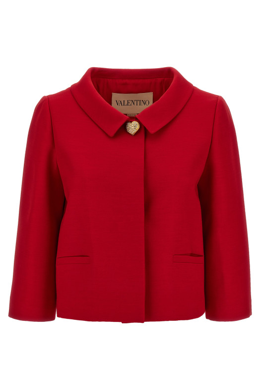 Blazer Valentino Garavani Crepe Couture Red