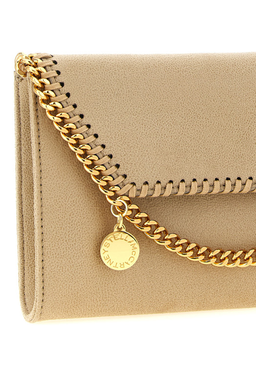 Wallet on chain 'Falabella' Beige
