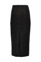Maxi bouclé skirt Black
